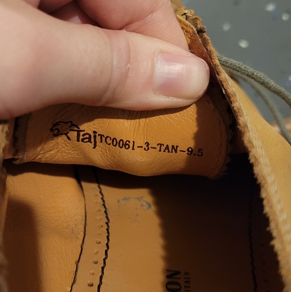 Taj Collection Mens Leather Brogue Shoes Size 9.5 - Picture 10 of 10